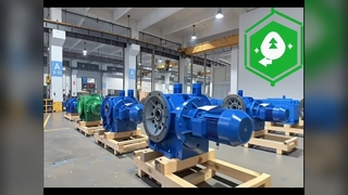 EKAF series flange mount helical bevel right angle gear motor